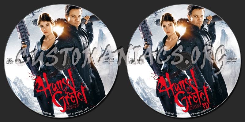 Hansel & Gretel : Witch Hunters (2013) dvd label