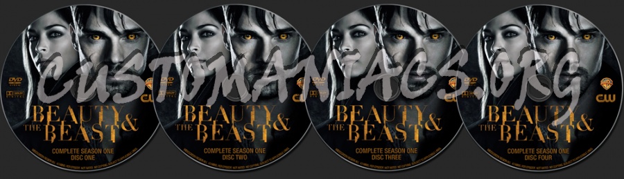 Beauty and the Beast Season One dvd label