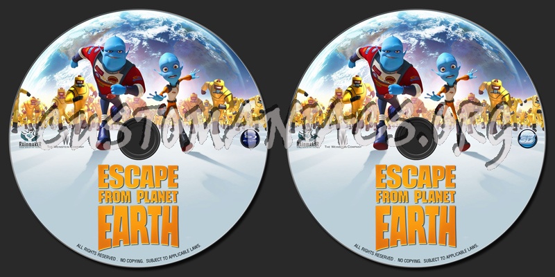 Escape From Planet Earth (2013) blu-ray label