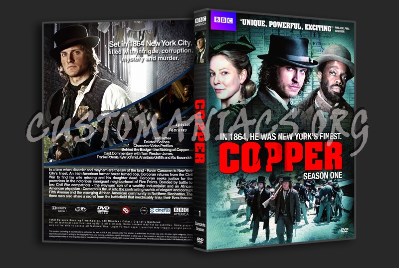 Copper Season One dvd cover