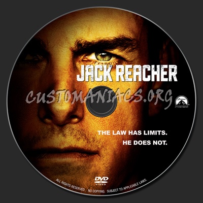 Jack Reacher (2013) dvd label