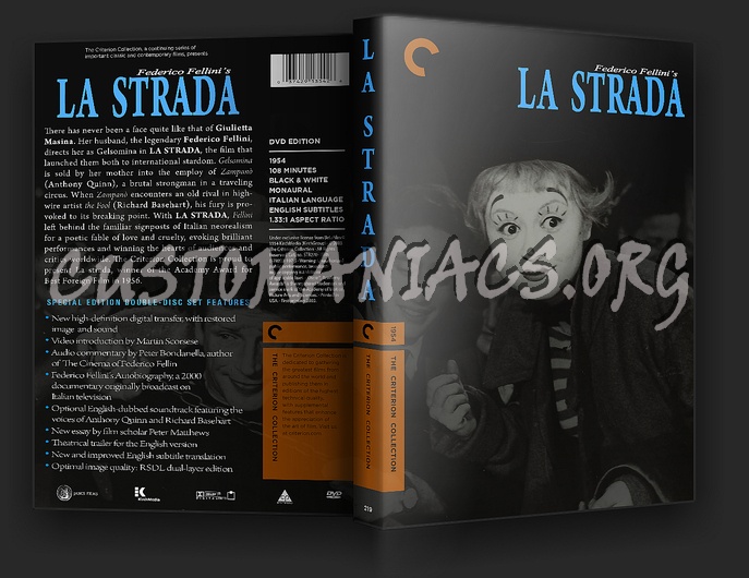 219 - La Strada dvd cover