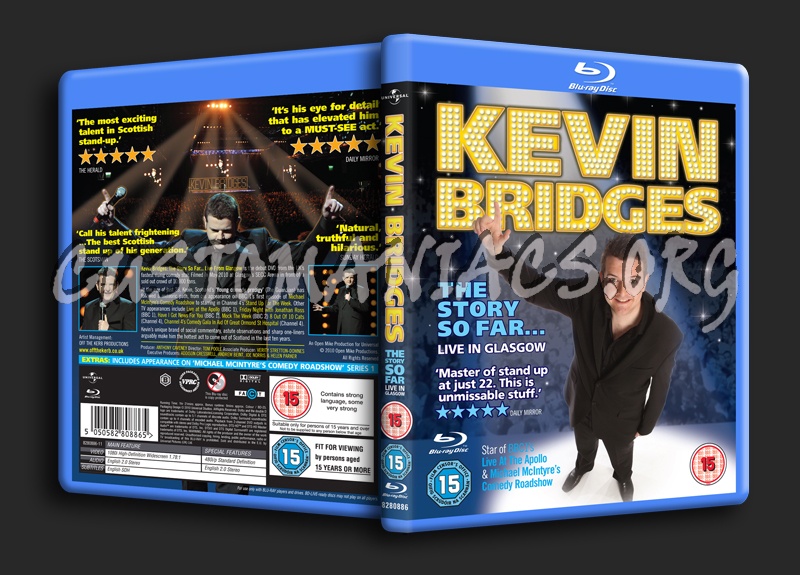 Kevin Bridges The Story So Far Live in Glasgow blu-ray cover