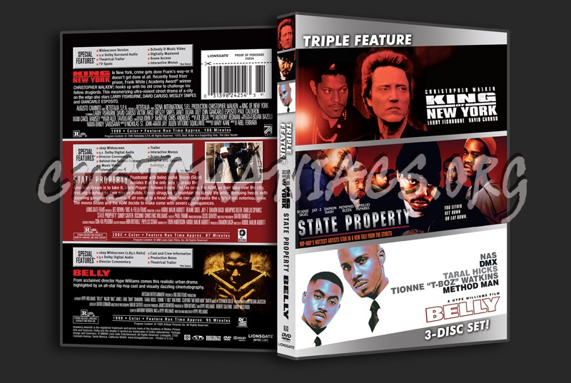 King of New York / State Property / Belly dvd cover
