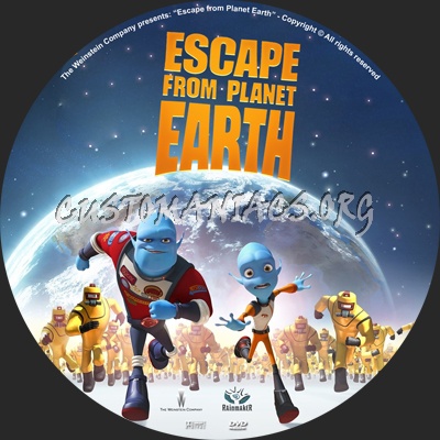 Escape From Planet Earth dvd label