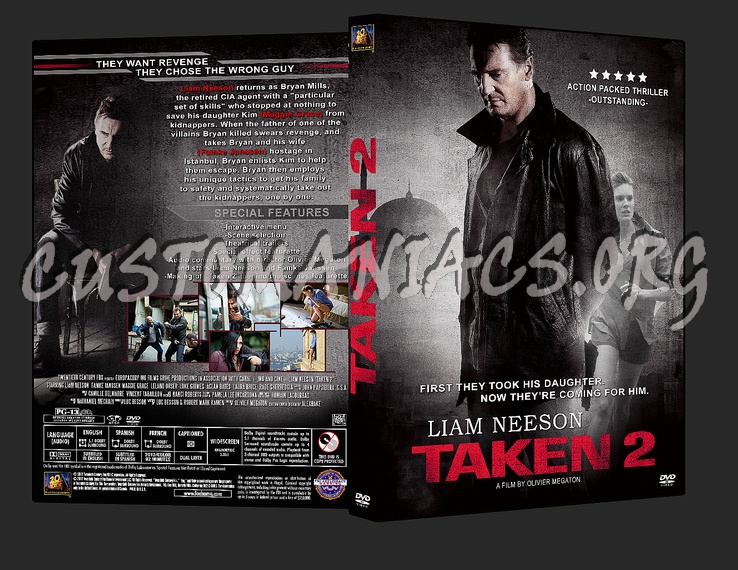 Taken 2 dvd cover