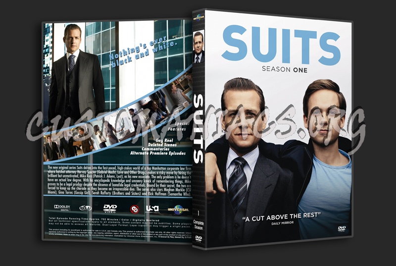 Suits Season One dvd cover