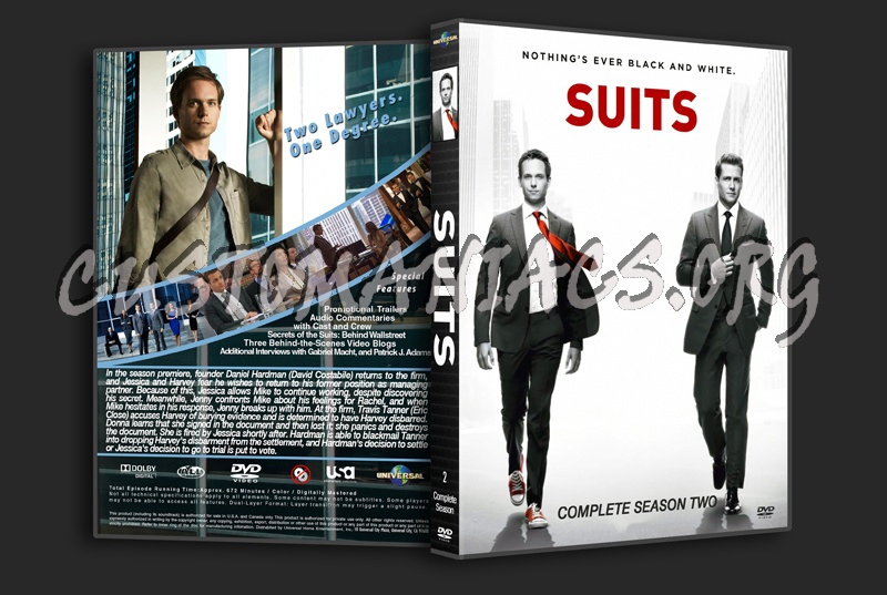 Suits Season Two dvd cover