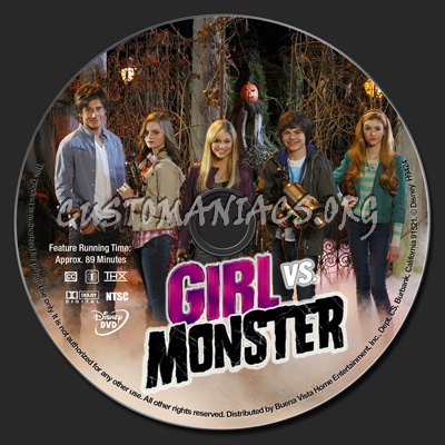 Girl vs Monster dvd label