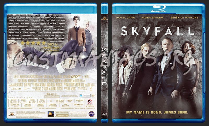 007 - Skyfall blu-ray cover