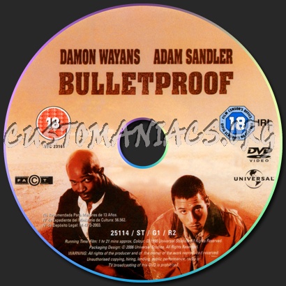 Bulletproof dvd label