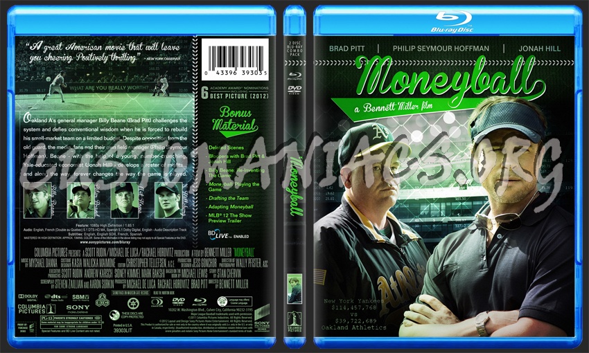 Moneyball blu-ray cover
