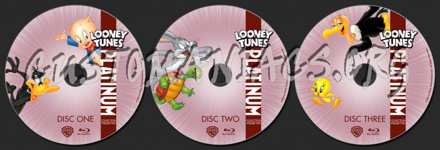 Looney Tunes Platinum Collection Vol 2 blu-ray label