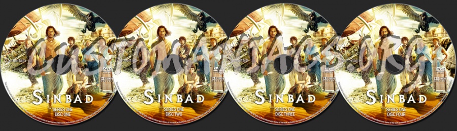Sinbad Series One dvd label