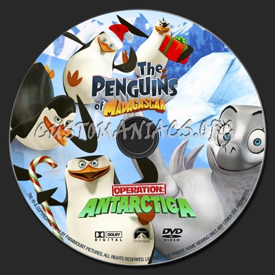 Penguins Of Madagascar: Operation Antarctica dvd label