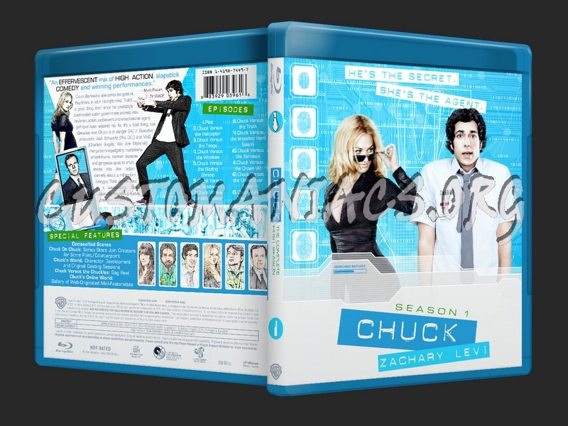 Chuck Season 1 2 3 4 5 blu-ray cover