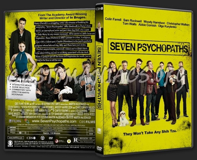 Seven Psychopaths dvd cover