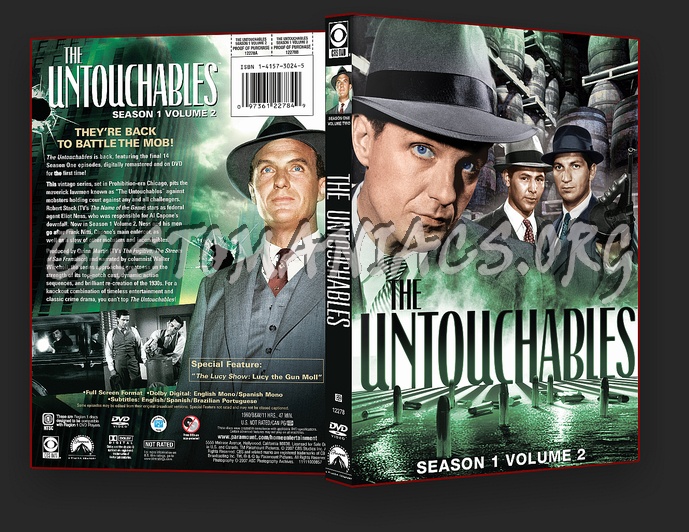 The Untouchables Season 1 Volume 2 dvd cover