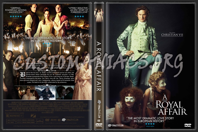 A Royal Affair (aka En kongelig affre) dvd cover