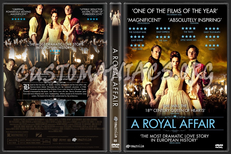 A Royal Affair (aka En kongelig affre) dvd cover