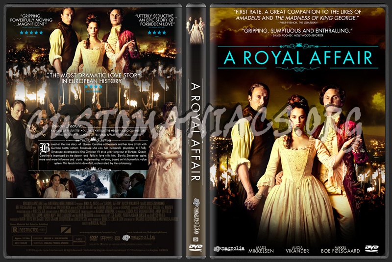 A Royal Affair (aka En kongelig affre) dvd cover