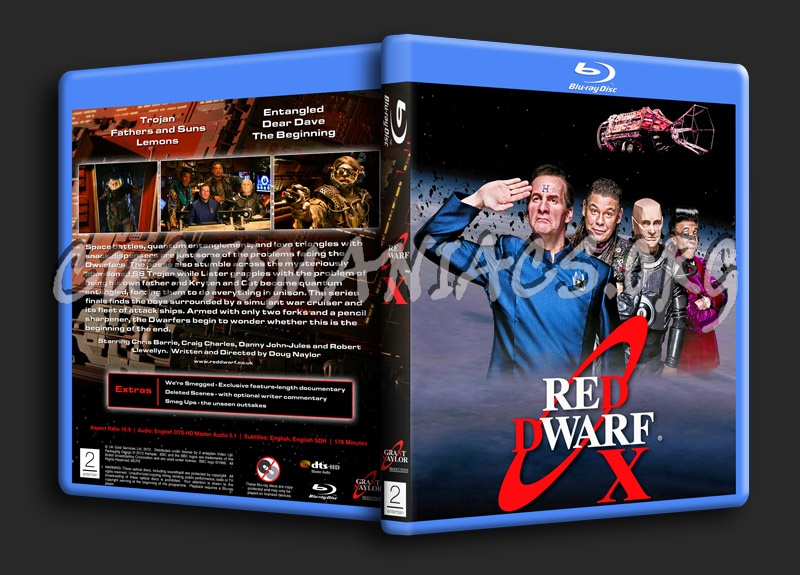 Red Dwarf X blu-ray cover