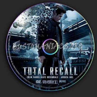 Total Recall (2012) dvd label