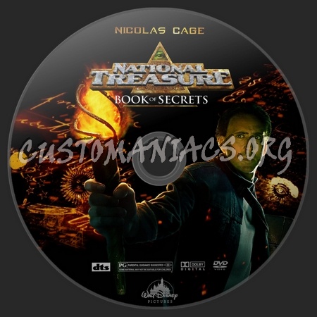 National Treasure 2 - Book Of Secrets dvd label