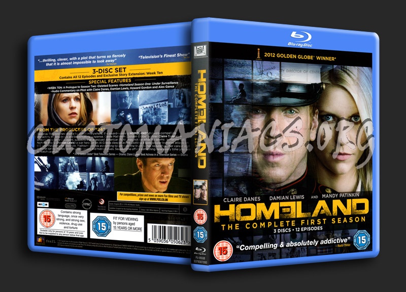 Homeland Season 1 blu-ray cover