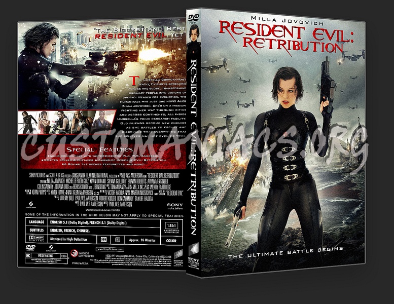 Resident Evil: Retribution dvd cover