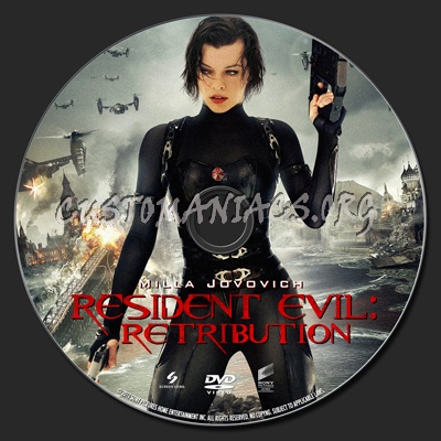 Resident Evil: Retribution dvd label