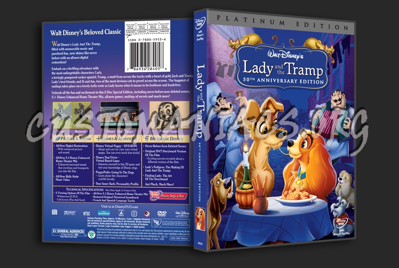Lady and the Tramp dvd cover