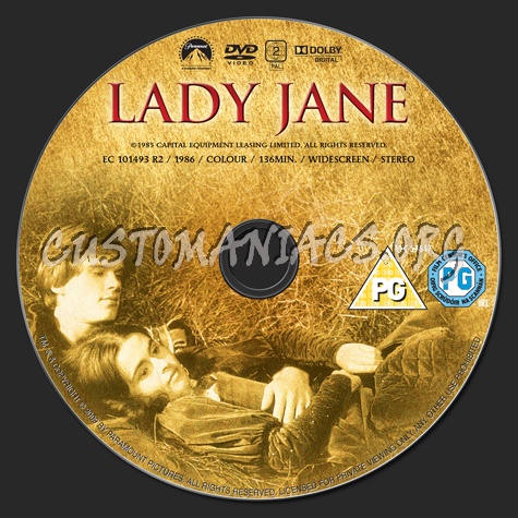 Lady Jane dvd label