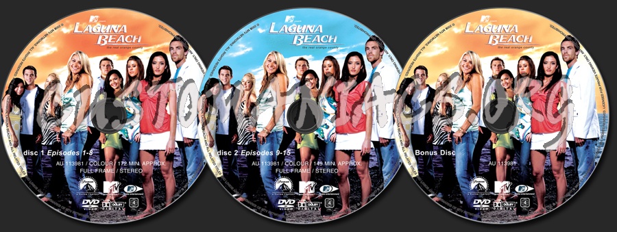 Laguna Beach Season 3 dvd label