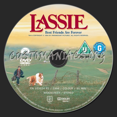 Lassie dvd label