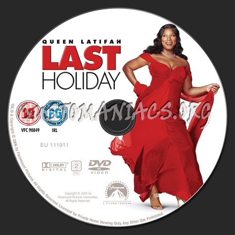 Last Holiday dvd label