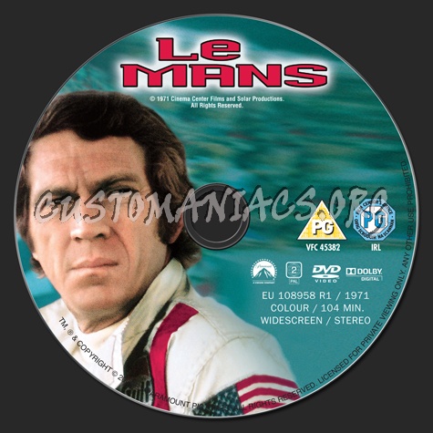 Le Mans dvd label