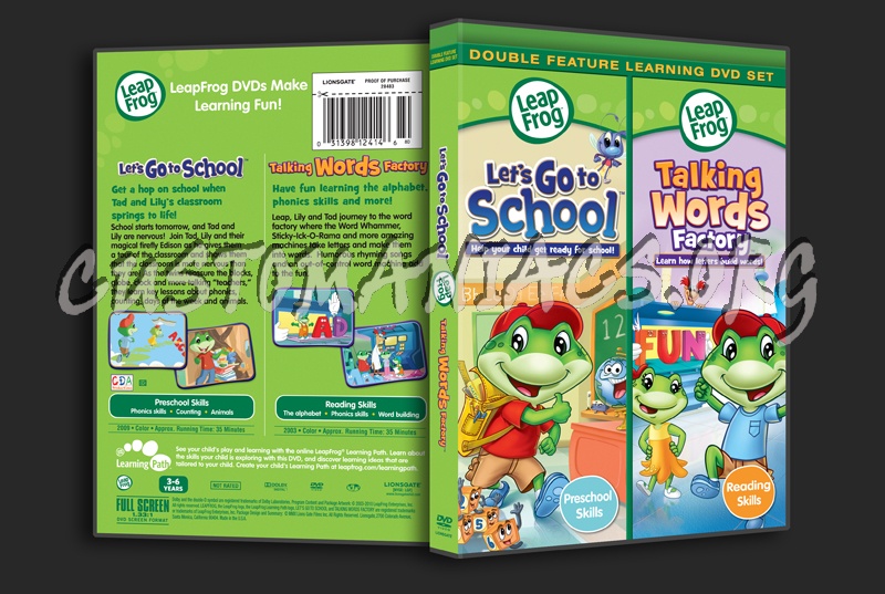 Leap Frog: Let's Go to School / Talking Words Factory dvd cover