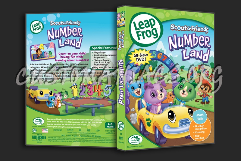 Leap Frog: Scout & Friends Number Land dvd cover