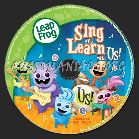 Leap Frog: Sing Learn with Us dvd label
