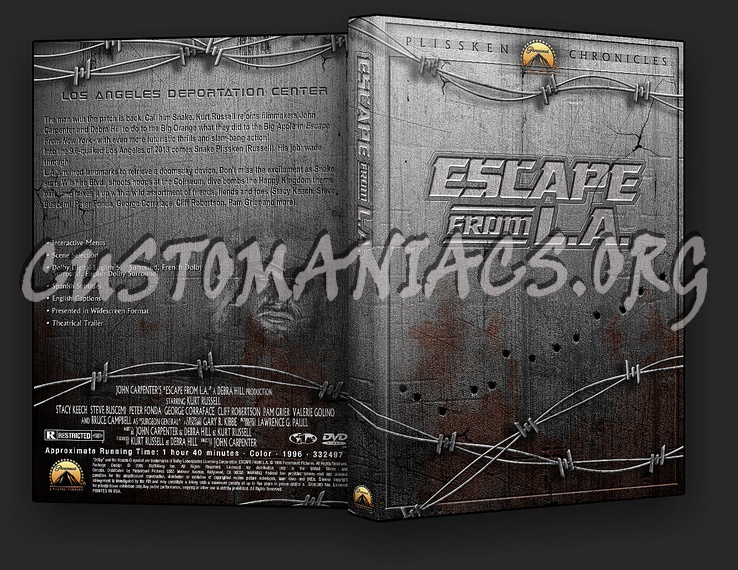 Escape From L.A. dvd cover