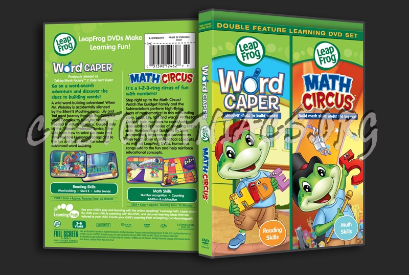 Leap Frog: World Caper / Math Circus dvd cover
