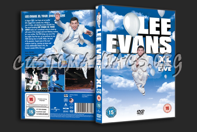 Lee Evans XL Tour 2005 Live dvd cover