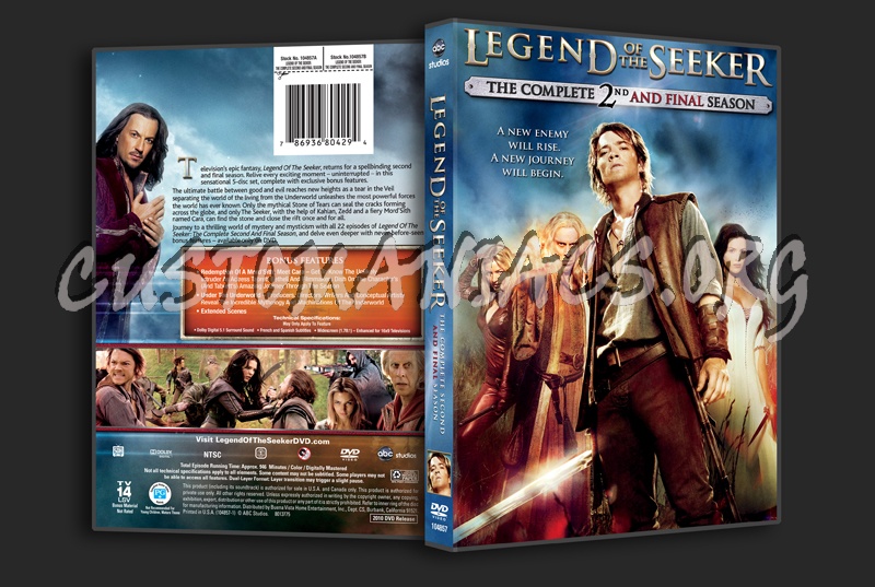 Legend of the Seeker Season 2 dvd cover