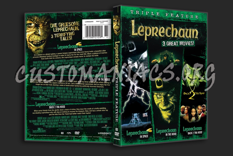 Leprechaun Triple Feature dvd cover