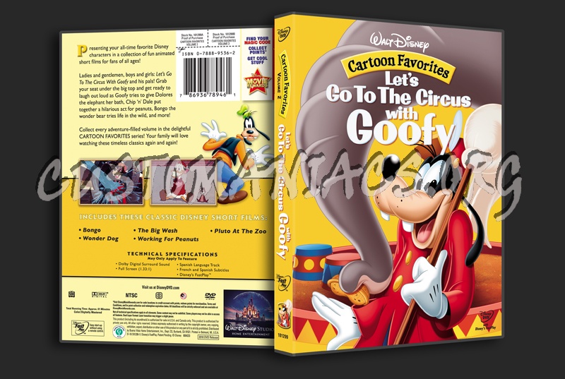 Let's Go To the Circus With Goofy dvd cover