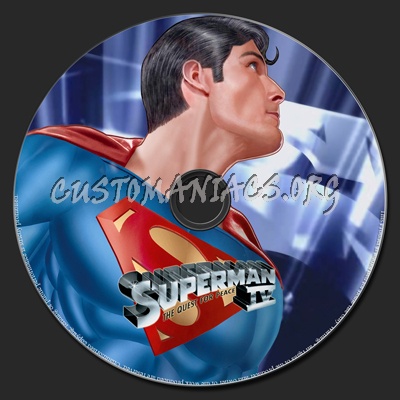 Superman IV dvd label