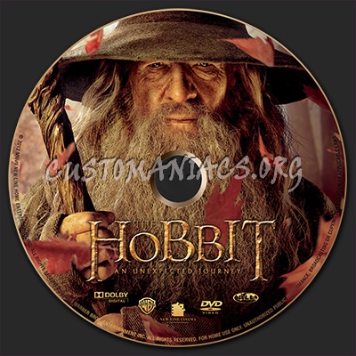 The Hobbit: An Unexpected Journey dvd label