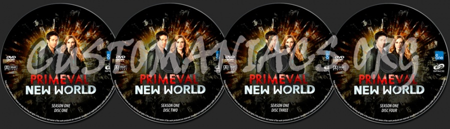 Primeval New World Season One dvd label