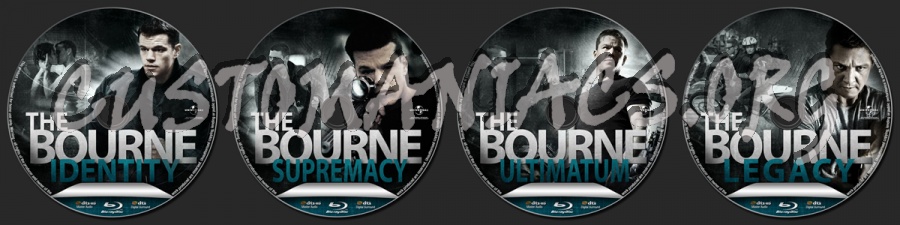 The Bourne Collection blu-ray label